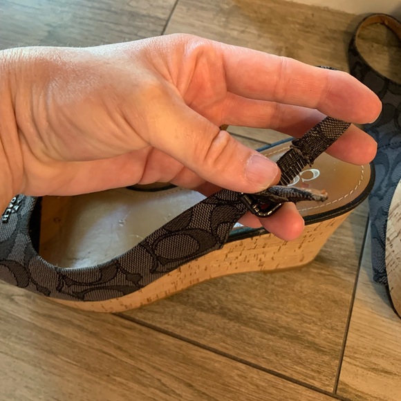 Coach Ferry Peek a Boo Sling Back Platform - Picture 4 of 13